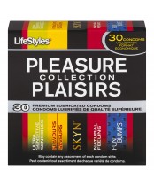 LifeStyles Pleasure Collection Premium Lubricated Condoms Value Pack
